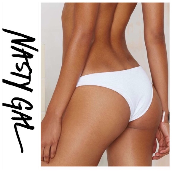 💕SALE💕 Nasty Gal White Alina Bikini Bottoms - Picture 2 of 5